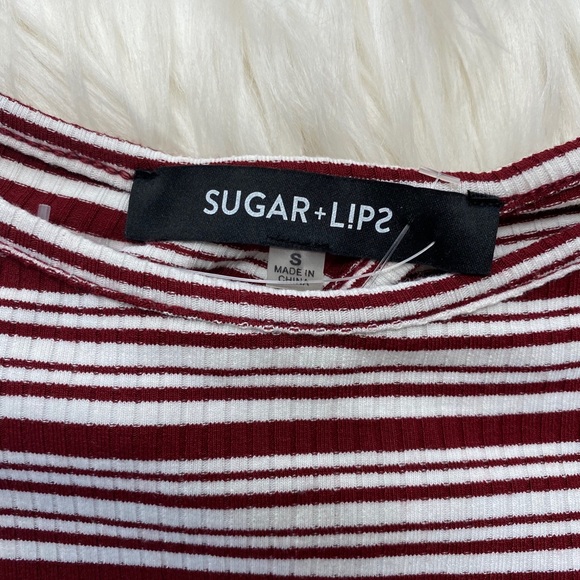 Sugar Lips Bell Sleeve Stripe Mini Dress - Picture 3 of 7